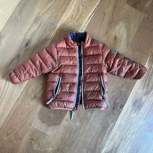 Hanna Andersson Rust Orange Quilted Puffer Jacket
